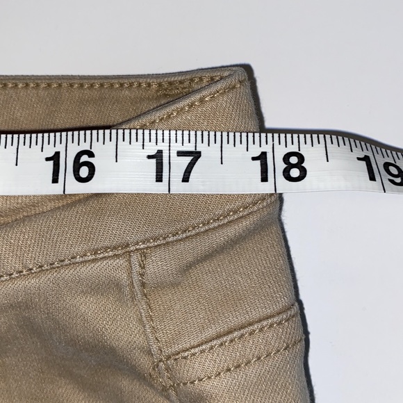 Lane Bryant khaki colored jeans  capri straight leg size 16 - Picture 5 of 10